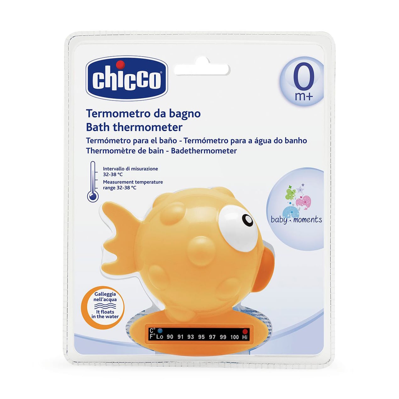 Термометр для ванної Chicco Рибка жовта